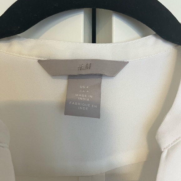 Flutter Sleeve Ruffle Blouse White - Picture 2 of 3